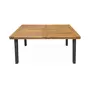 SWEEEK Table intérieur / extérieur Santana en bois et métal 6 places. 150cm