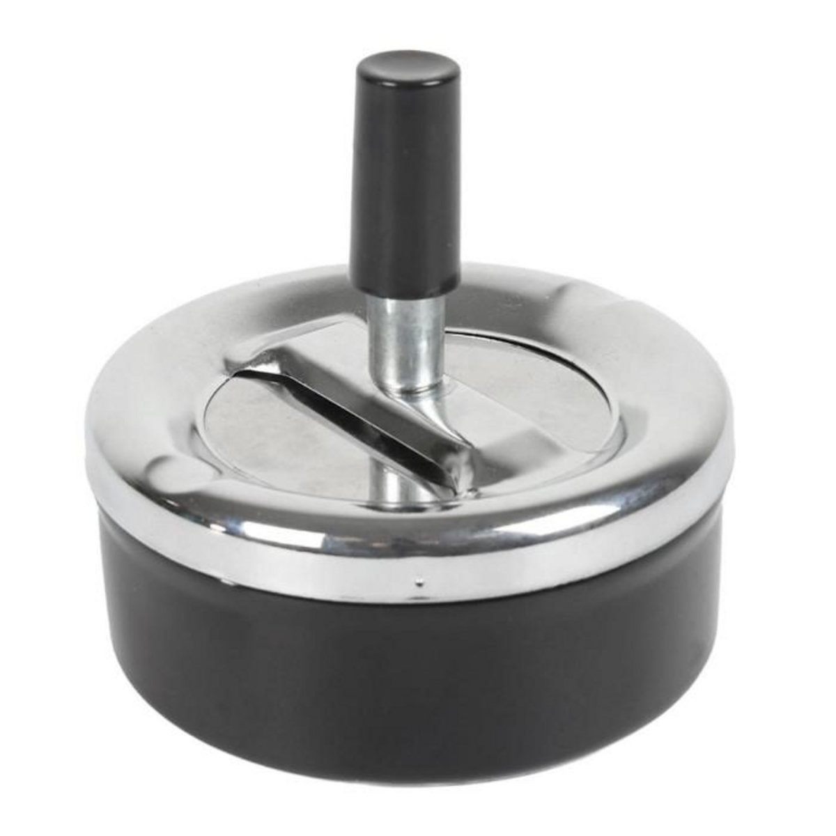 Paris Prix Cendrier Poussoir en Métal  Fun  9cm Noir