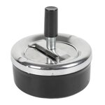 Paris Prix Cendrier Poussoir en Métal  Fun  9cm Noir