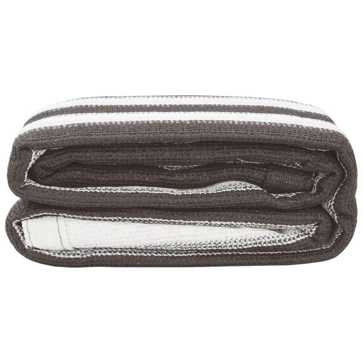 VIDAXL Tapis de tente 200x300 cm Anthracite et blanc