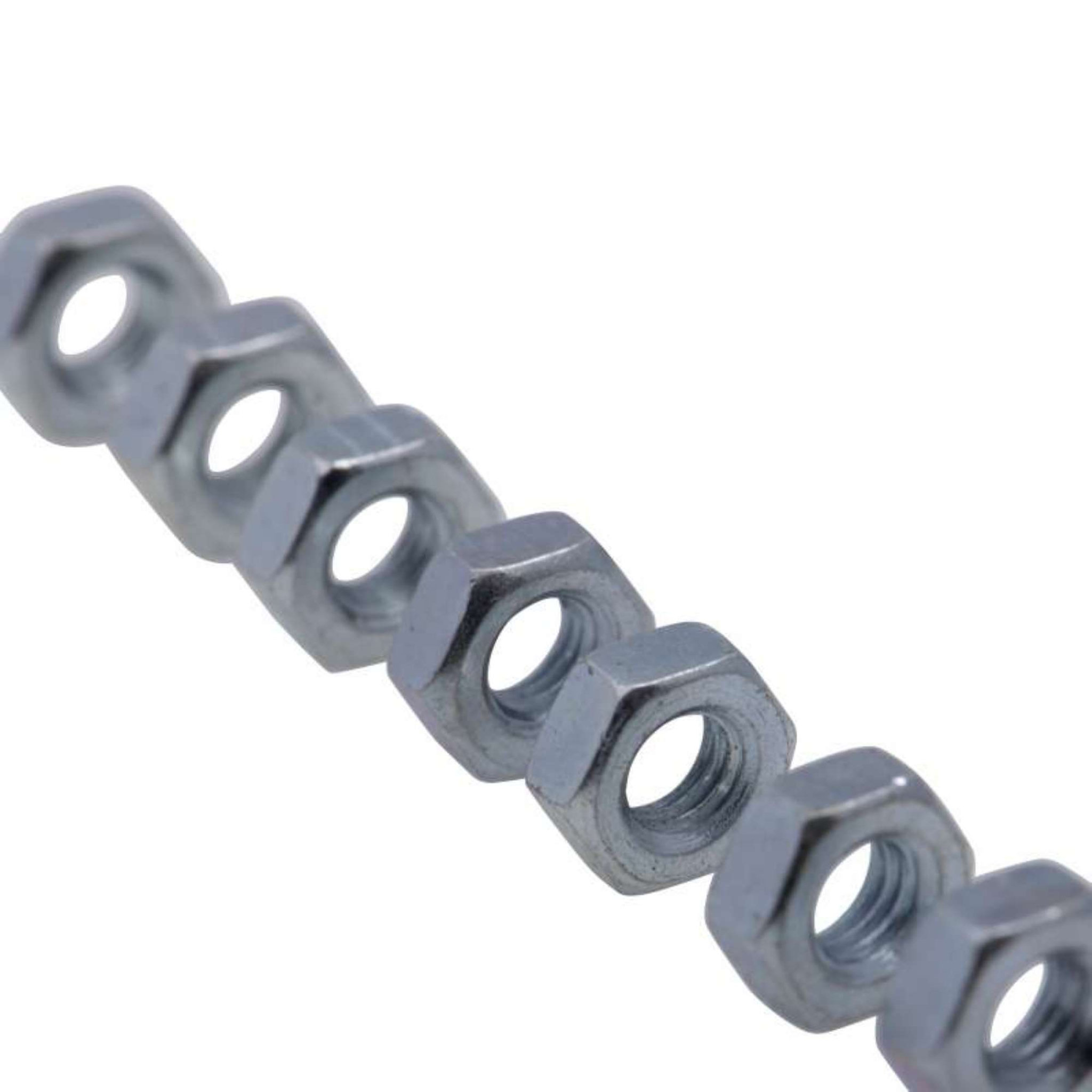 Voir la diapositive 5 :  Écrou hexagonal zingué 6 pans Vissal  Classe 8  Ø 8mm  lot de 100 écrous