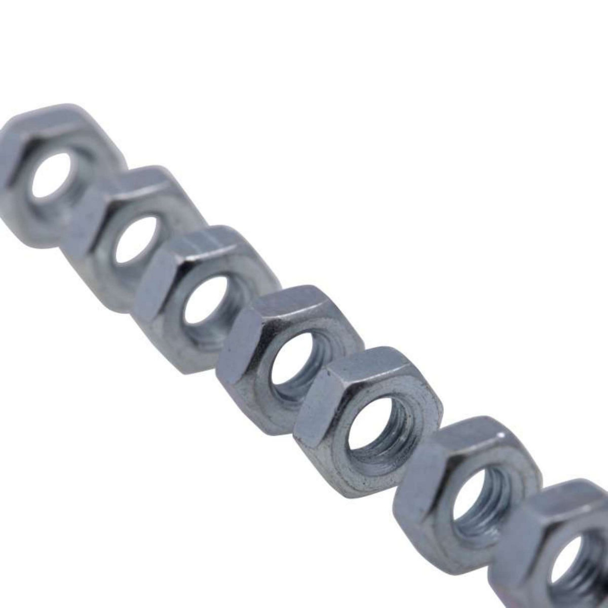  Écrou hexagonal zingué 6 pans Vissal  Classe 8  Ø 8mm  lot de 100 écrous