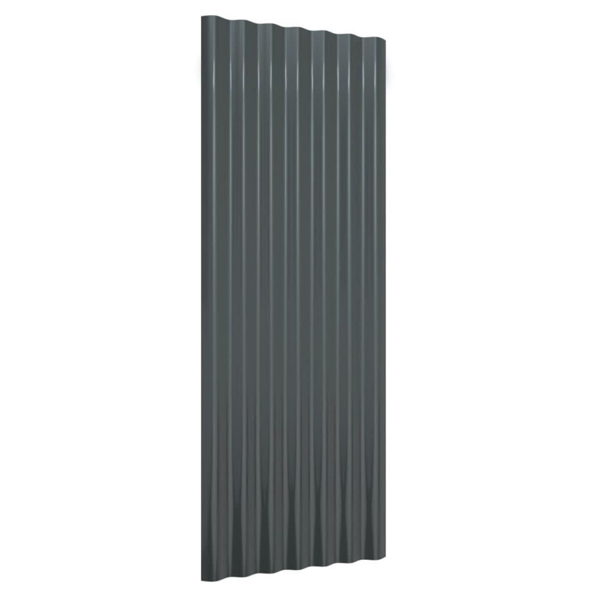 VIDAXL Panneaux de toiture 12 pcs Acier Anthracite 100x36 cm