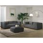 Voir la diapositive 3 : LISA DESIGN Stella - pouf en velours côtelé - style contemporain