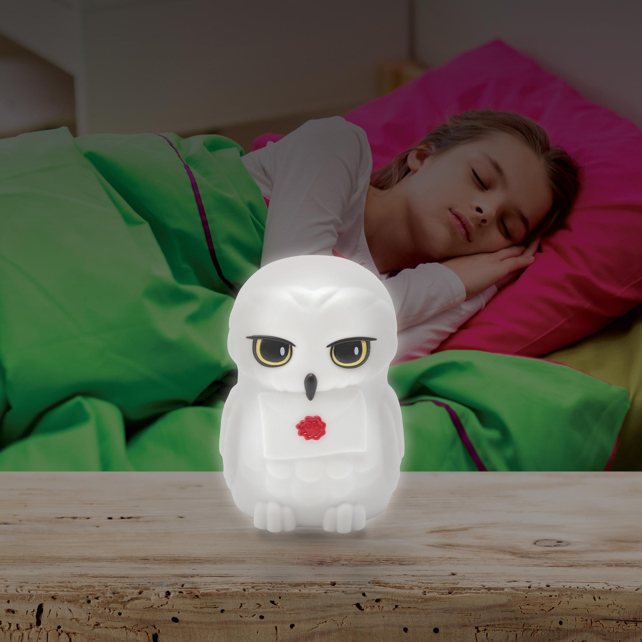 Voir la diapositive 4 : Lexibook Veilleuse Hedwige en 3D avec variation de couleurs