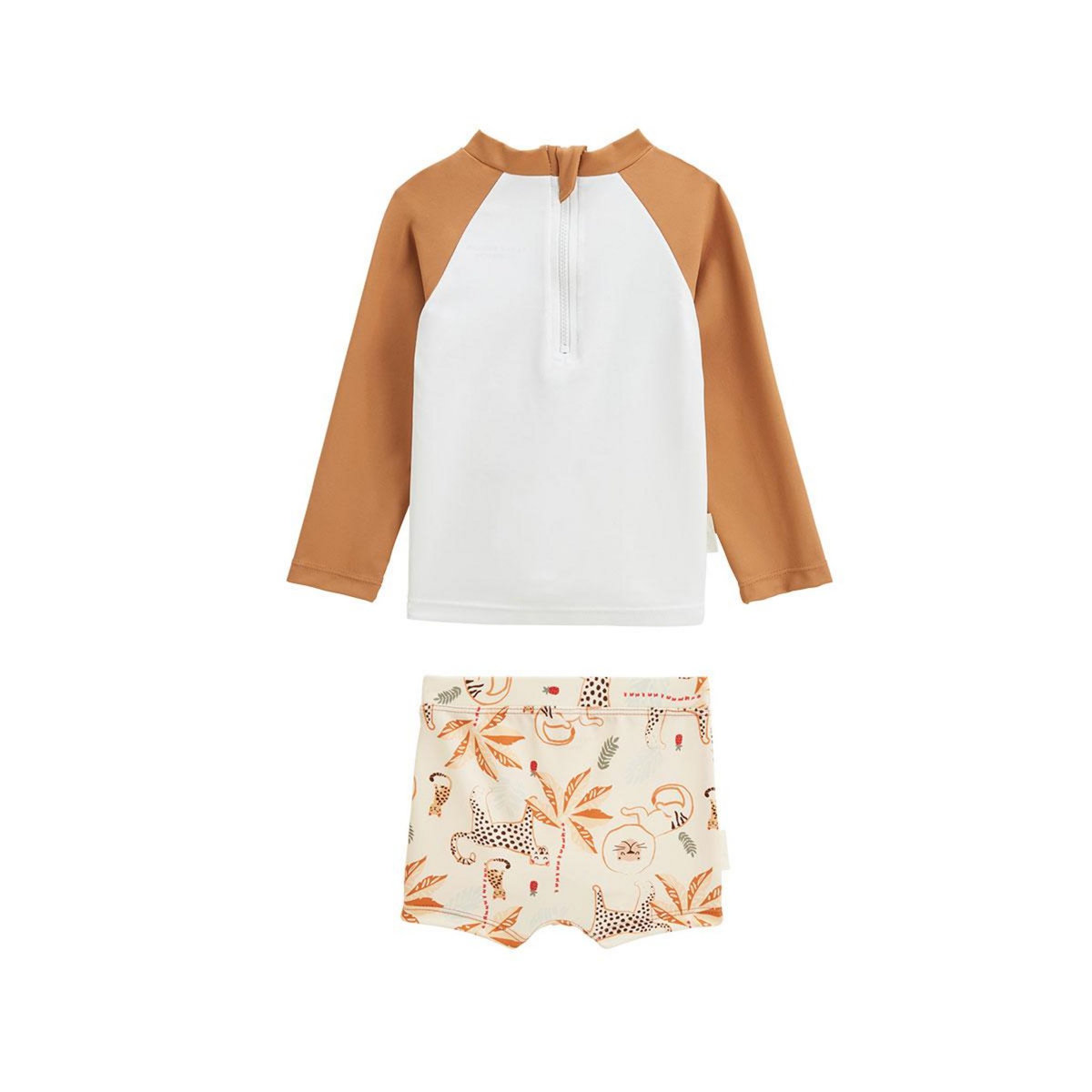 Petit Béguin Maillot de bain bébé 2 pièces t-shirt de protection UV & boxer Tango