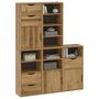 Voir la diapositive 4 : VIDAXL Armoires laterales 5 pcs ODDA 40x24x79 cm bois massif pin