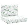 Voir la diapositive 2 : VIDAXL Coussins de palette lot de 2 motif de feuilles tissu Oxford