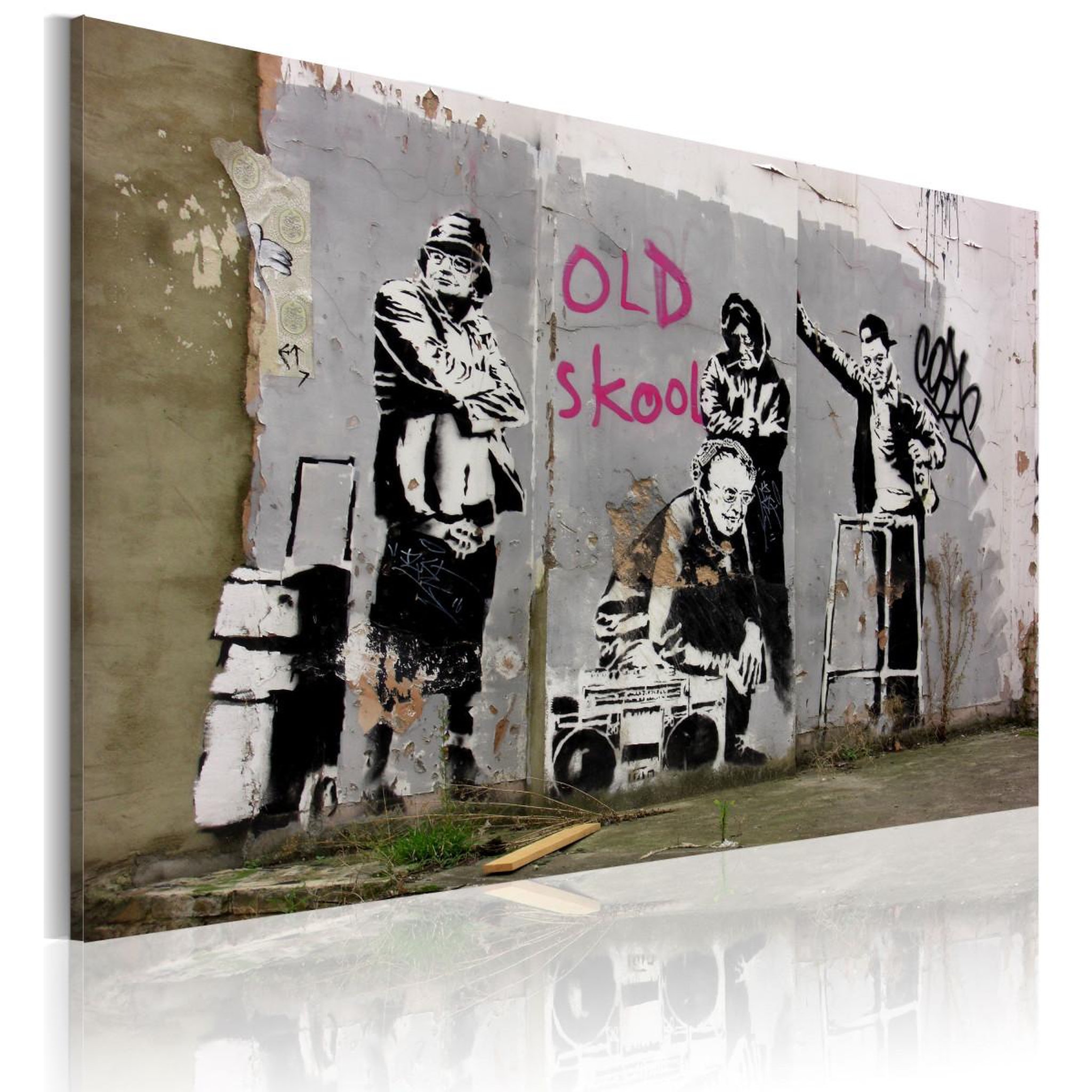 Paris Prix Tableau imprimé  old school - banksy  40x60cm