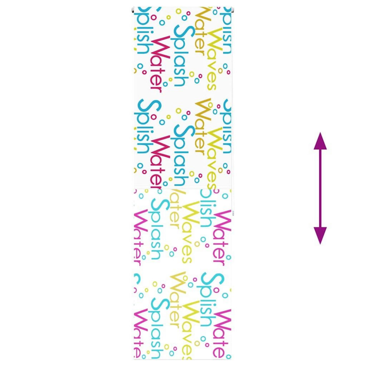 VIDAXL Store enrouleur de douche 60x240 cm largeur du tissu 56 cm