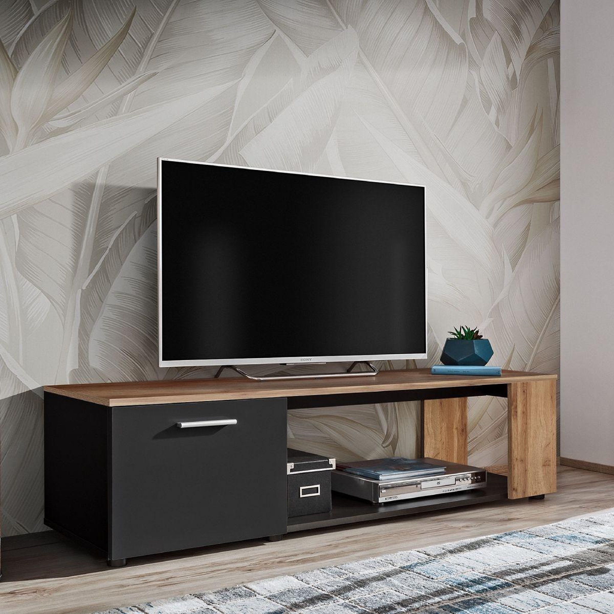 Paris Prix Meuble tv  rtv maze i  150cm noir & naturel
