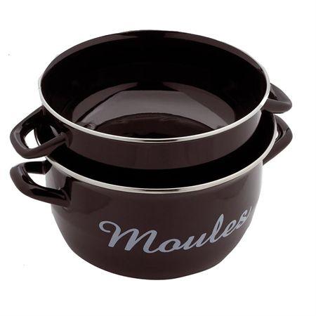 Marmite à moules inscription email 18 cm