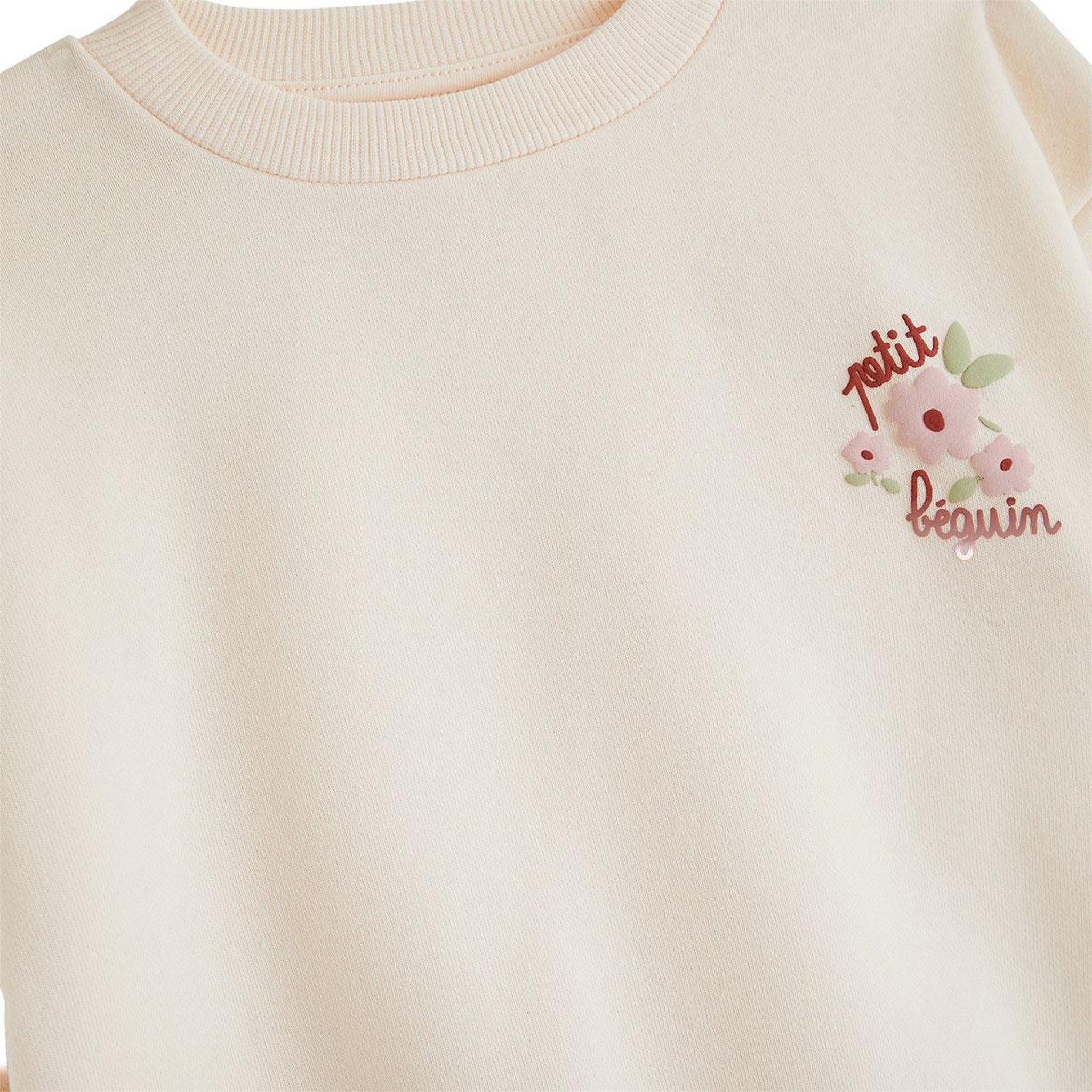 Voir la diapositive 3 : PETIT BEGUIN Sweat en molleton Marguerite