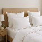 DUNLOPILLO Lot de 2 oreiller Rêveur - Medium. Coloris disponibles : Blanc