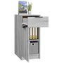 Voir la diapositive 5 : VIDAXL Armoire de bureau Sonoma gris 33,5x50x75 cm Bois d'ingenierie
