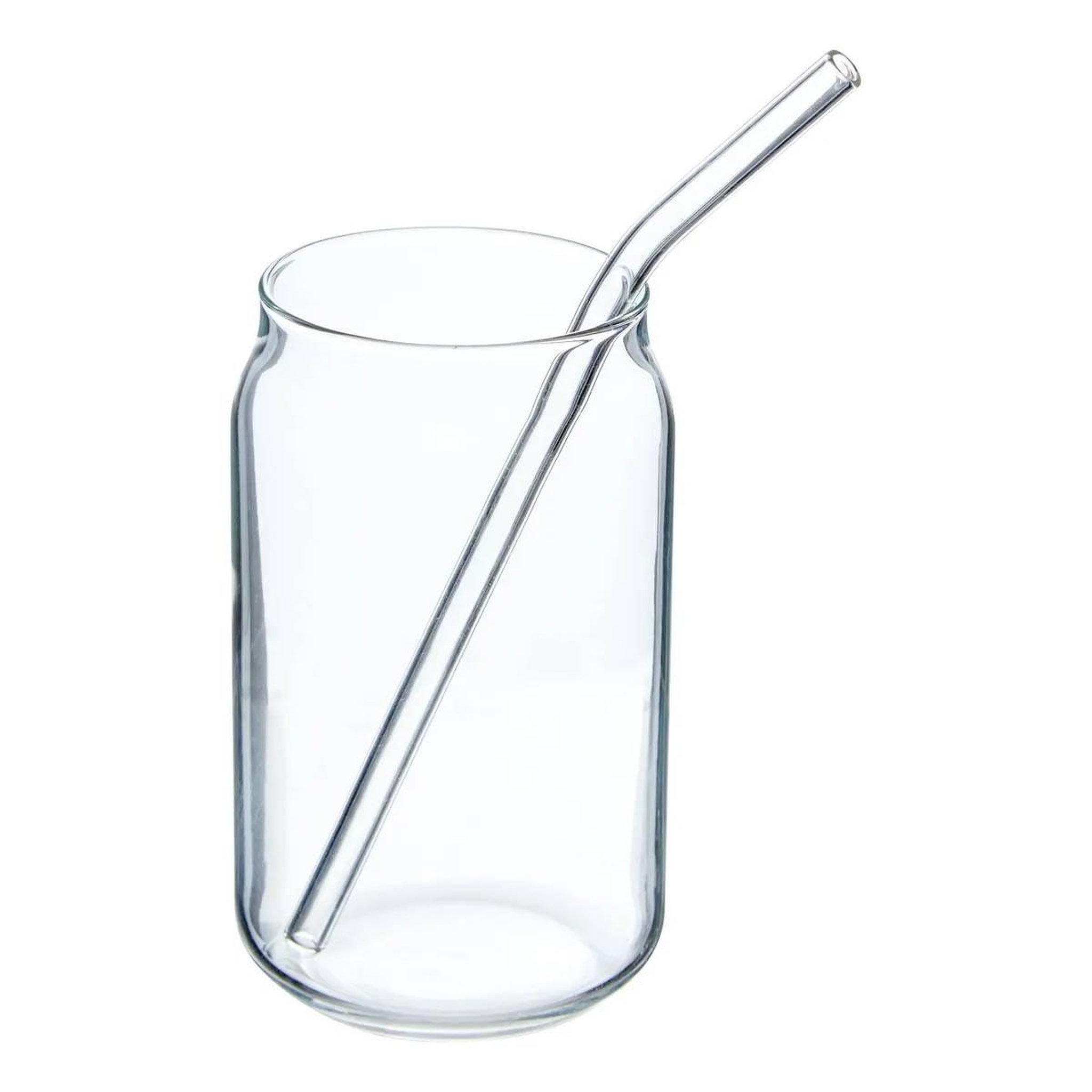 SECRET DE GOURMET Verre cannette avec paille  julie  52cl transparent