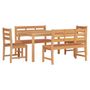 Voir la diapositive 3 : VIDAXL Ensemble a manger de jardin 5pcs Bois de teck massif