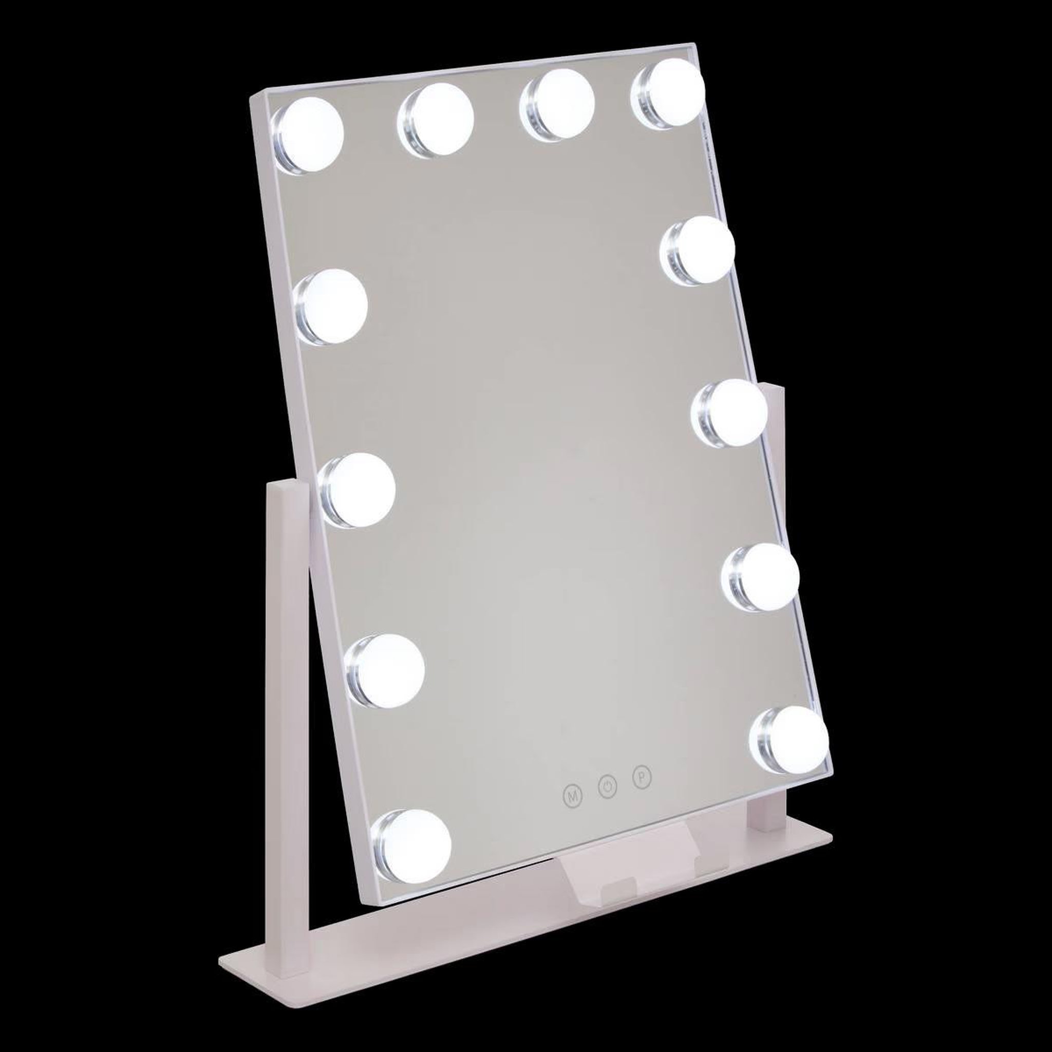 Voir la diapositive 4 : FIVE Miroir led pivotant  holly  43cm blanc