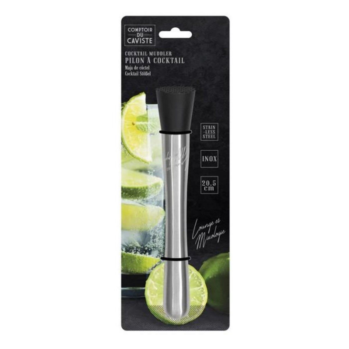COOK CONCEPT Pilon à mojito à mojito inox 20.5cm