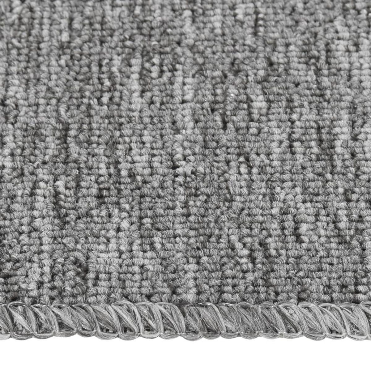 VIDAXL Tapis d'escalier antiderapants 15pcs 60x25cm Gris Rectangulaire