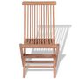 Voir la diapositive 3 : VIDAXL Chaises pliables de jardin lot de 4 Bois de teck solide