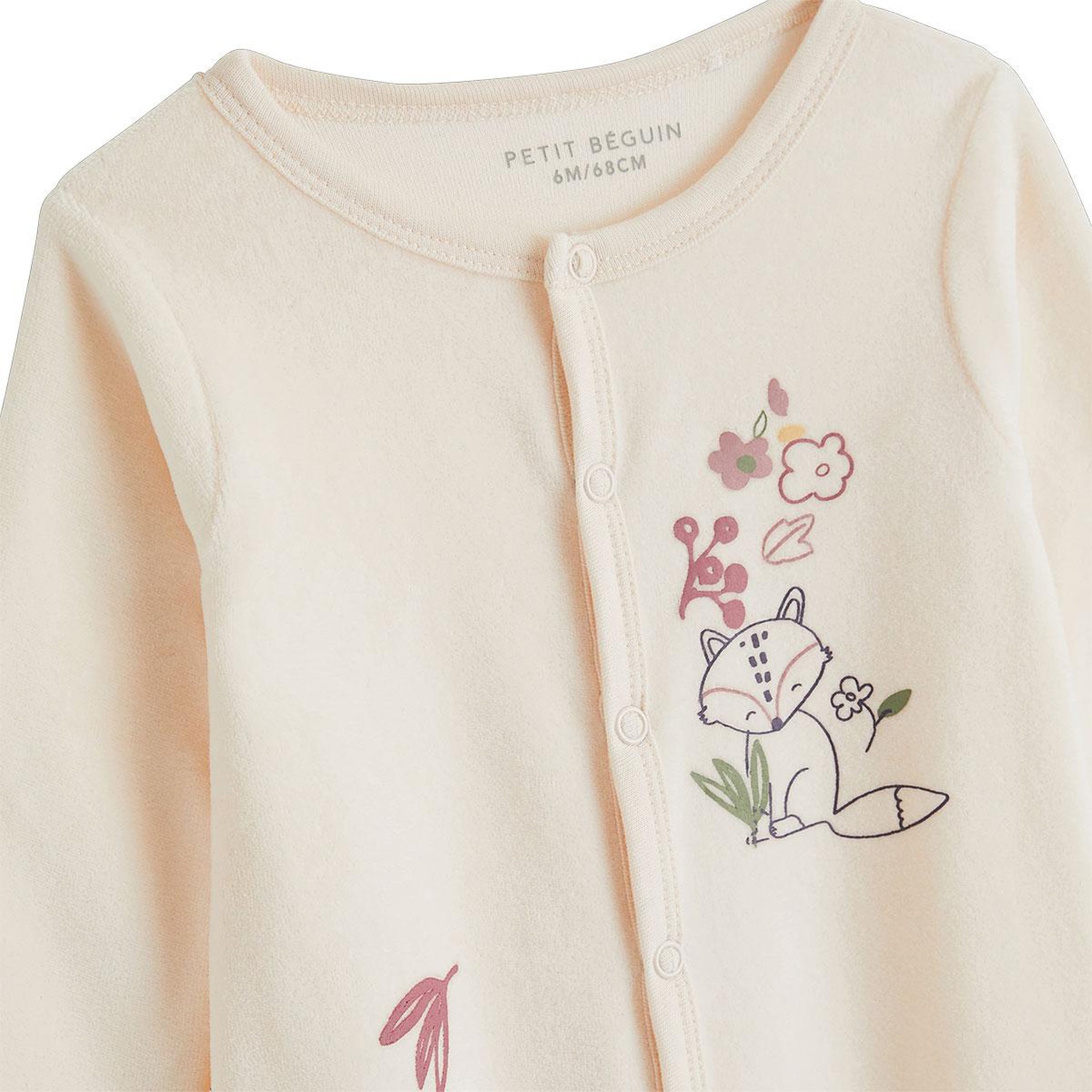 Voir la diapositive 3 : Petit BÃ©guin Pyjama bébé en velours elisa