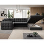 Voir la diapositive 3 : BEST MOBILIER Nappa - canapé panoramique d'angle gauche 7 places convertible avec coffre en velours