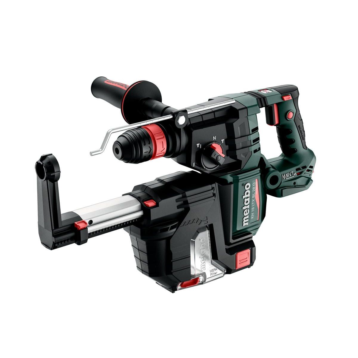 METABO SAS Marteau perforateur burineur 18 V sans fil KH 18 LTX 28 BL Quick + ISA 18 - sans batterie