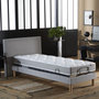 Voir la diapositive 4 : IDLITERIE Ensemble lit électrique relaxation multi lattes + Matelas Mousse à mémoire de forme Couleur - Gris Clair, - 90 x 190 cm