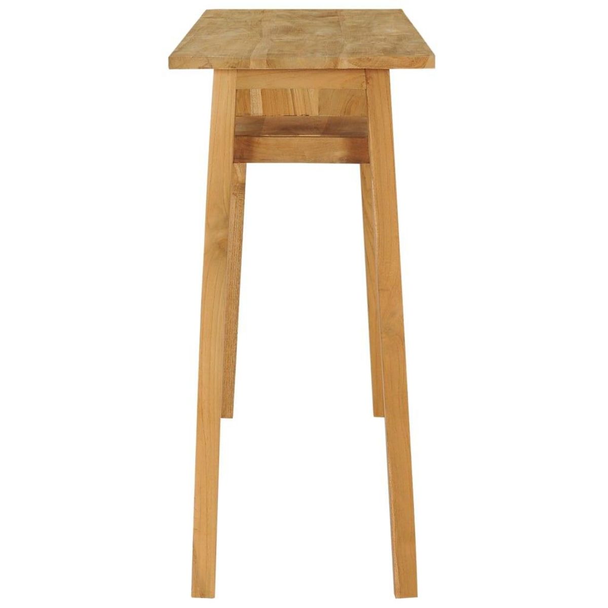 VIDAXL Table console 120x35x75 cm Bois de teck massif