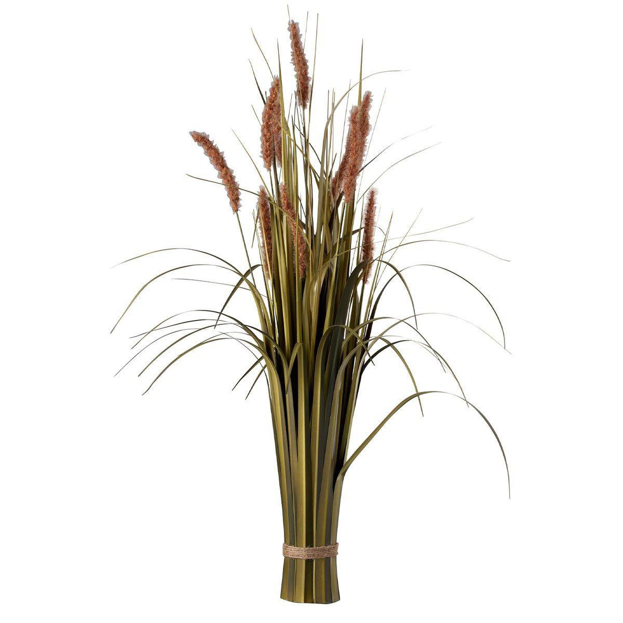 J-LINE Plante Artificielle  Fagot d'Herbes  84cm Vert & Beige
