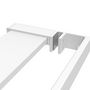 Voir la diapositive 5 : VIDAXL Etagere de douche pour paroi de douche a l'italienne Blanc 90cm