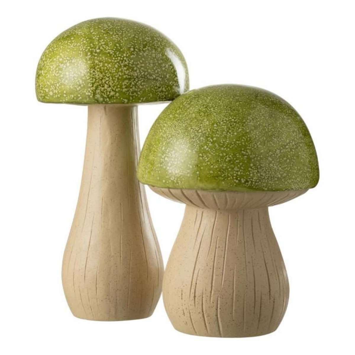 Paris Prix Lot de 2 Champignons Extérieur  Pasquale  48cm Vert
