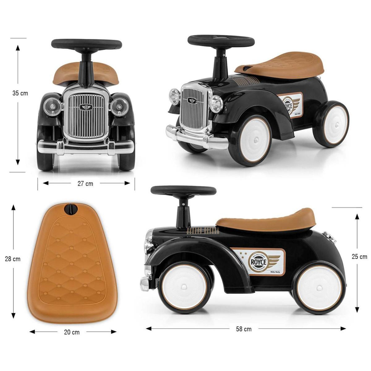 MILLY MALLY Porteur  Royce Noir