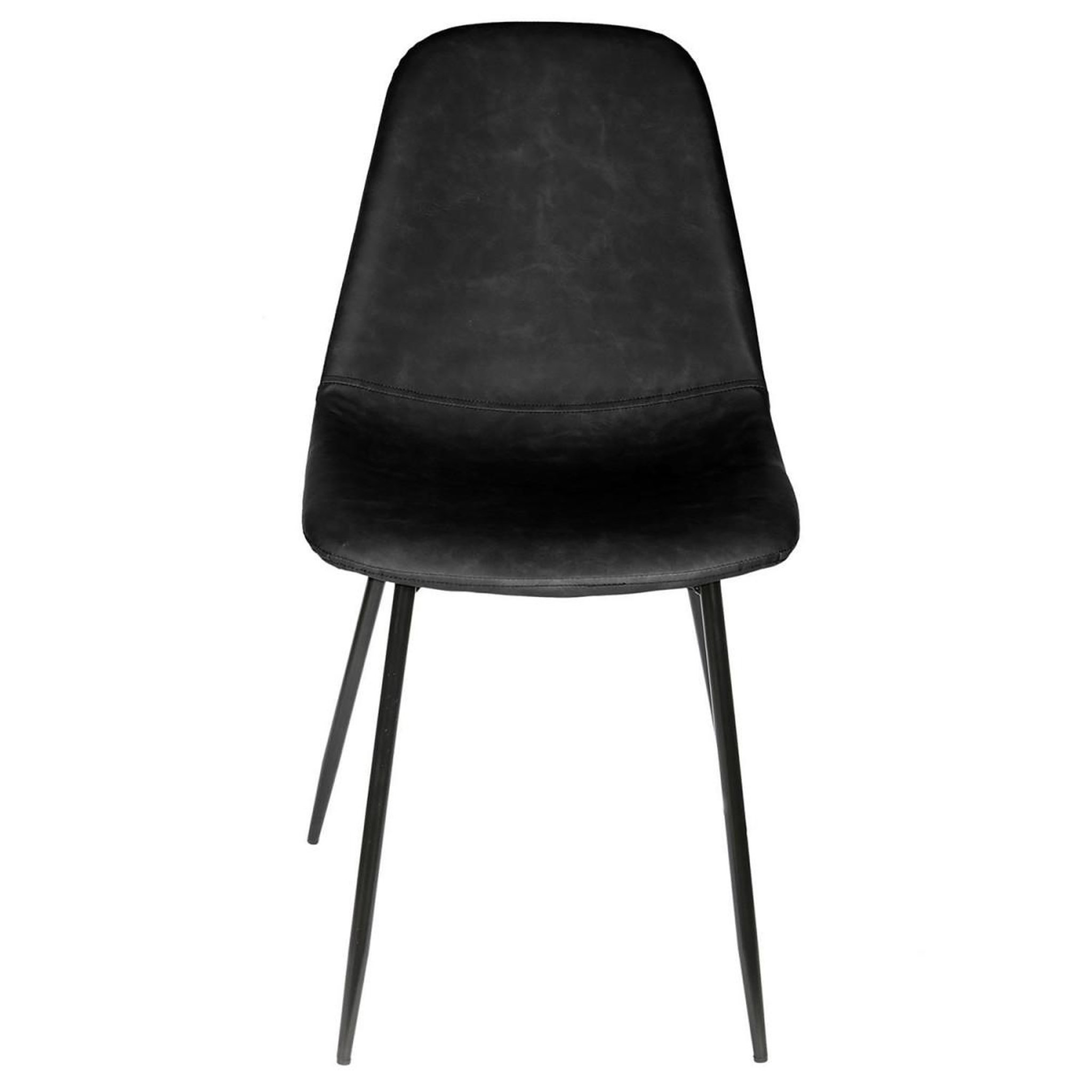 Voir la diapositive 3 : The Home Deco Factory Lot de 4 chaises design  amber  86cm noir