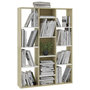 Voir la diapositive 4 : VIDAXL Cloison de separation Blanc/chene Sonoma 100x24x140cm Agglomere