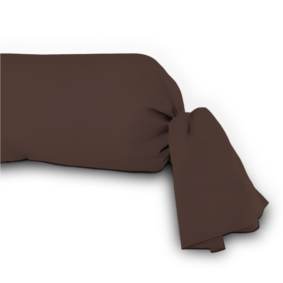 SOLEIL D'OCRE Taie de traversin en coton 57 fils UNI, par Soleil d'Ocre