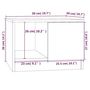 Voir la diapositive 6 : VIDAXL Table basse Blanc 50x50x36 cm Bois d'ingenierie