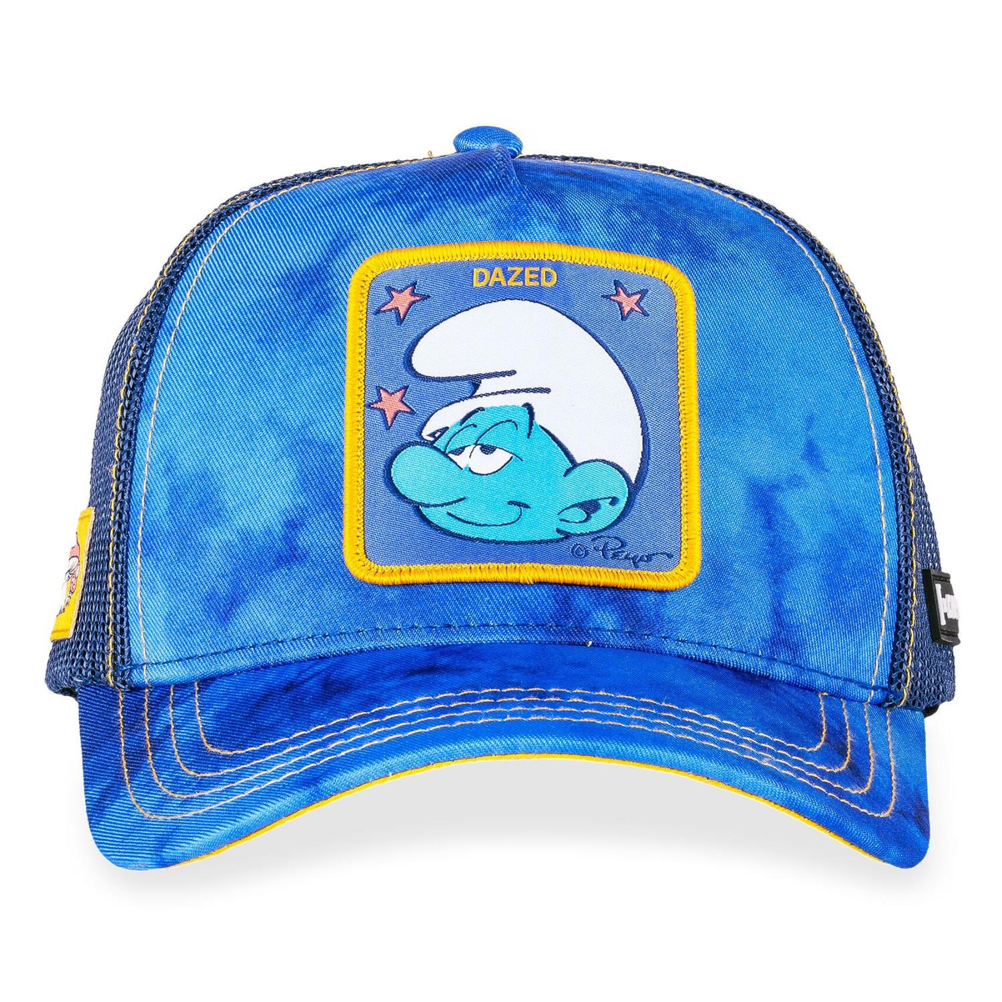 Voir la diapositive 2 : CAPSLAB Casquette trucker avec filet the smurfs dazed