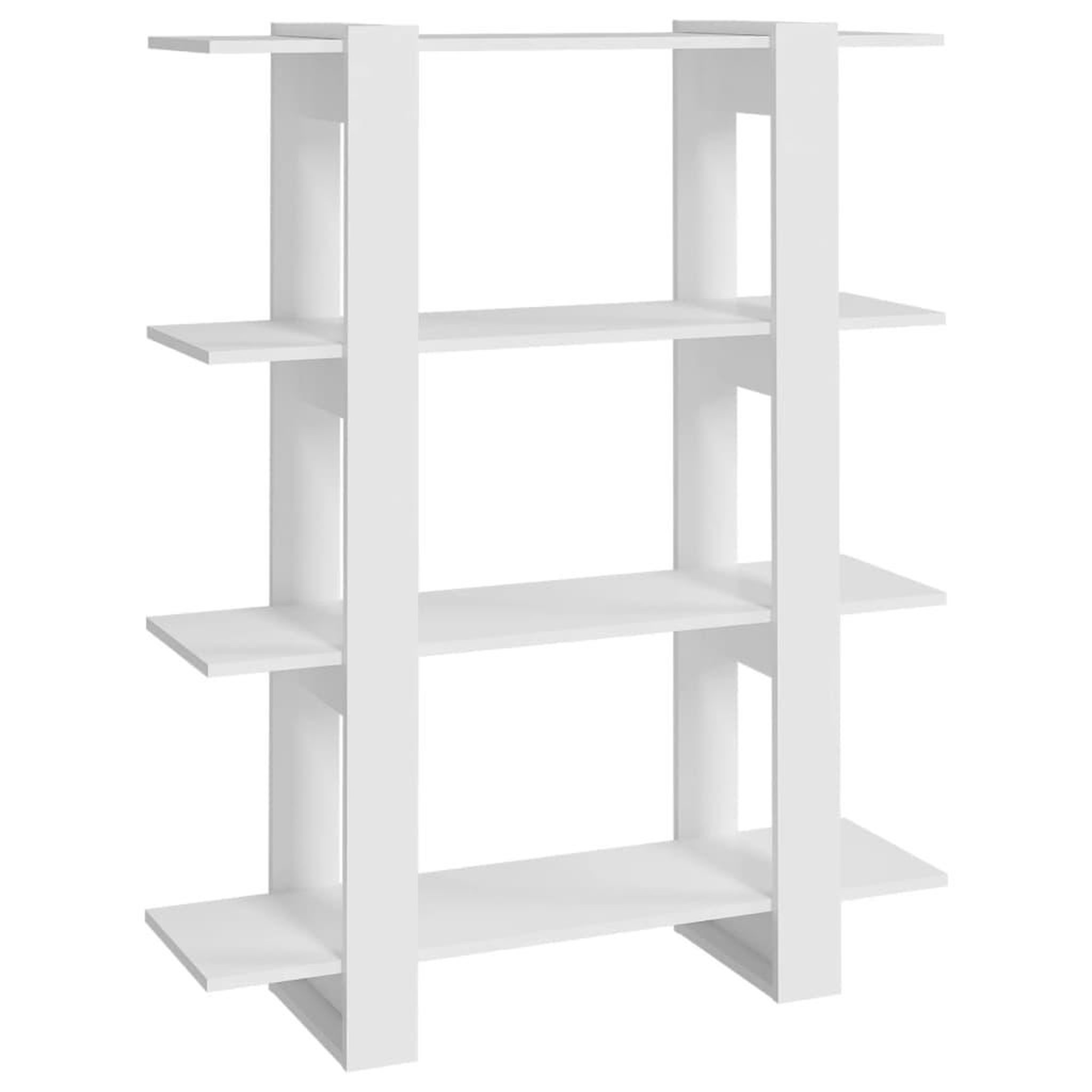 Voir la diapositive 2 : VIDAXL Bibliotheque/Separateur de piece Blanc 100x30x123,5 cm
