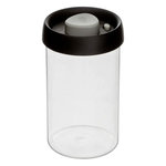 FIVE Bocal en Verre  Hermet  1L Transparent & Noir