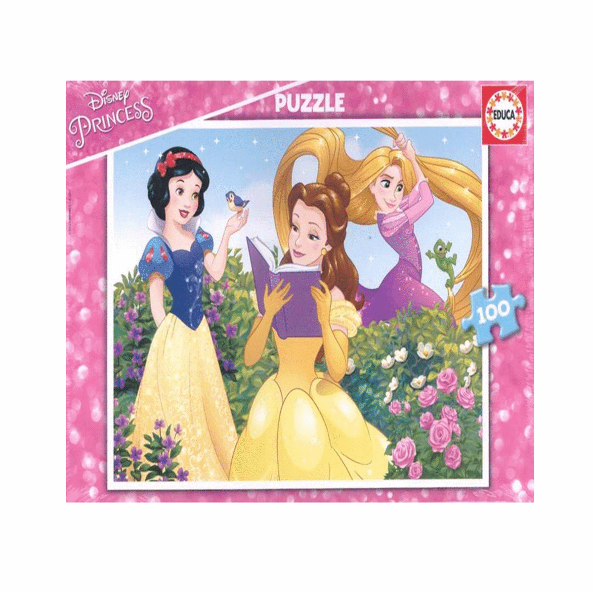 EDUCA Puzzle 100 pièces : Princesses Disney - Blanche-Neige, Belle et Raiponce