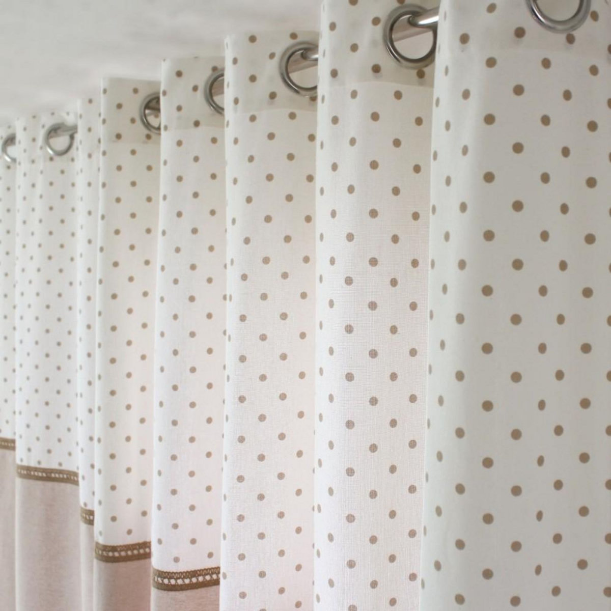 DECOSTARS Rideau Héritage 140x240 avec galon jute