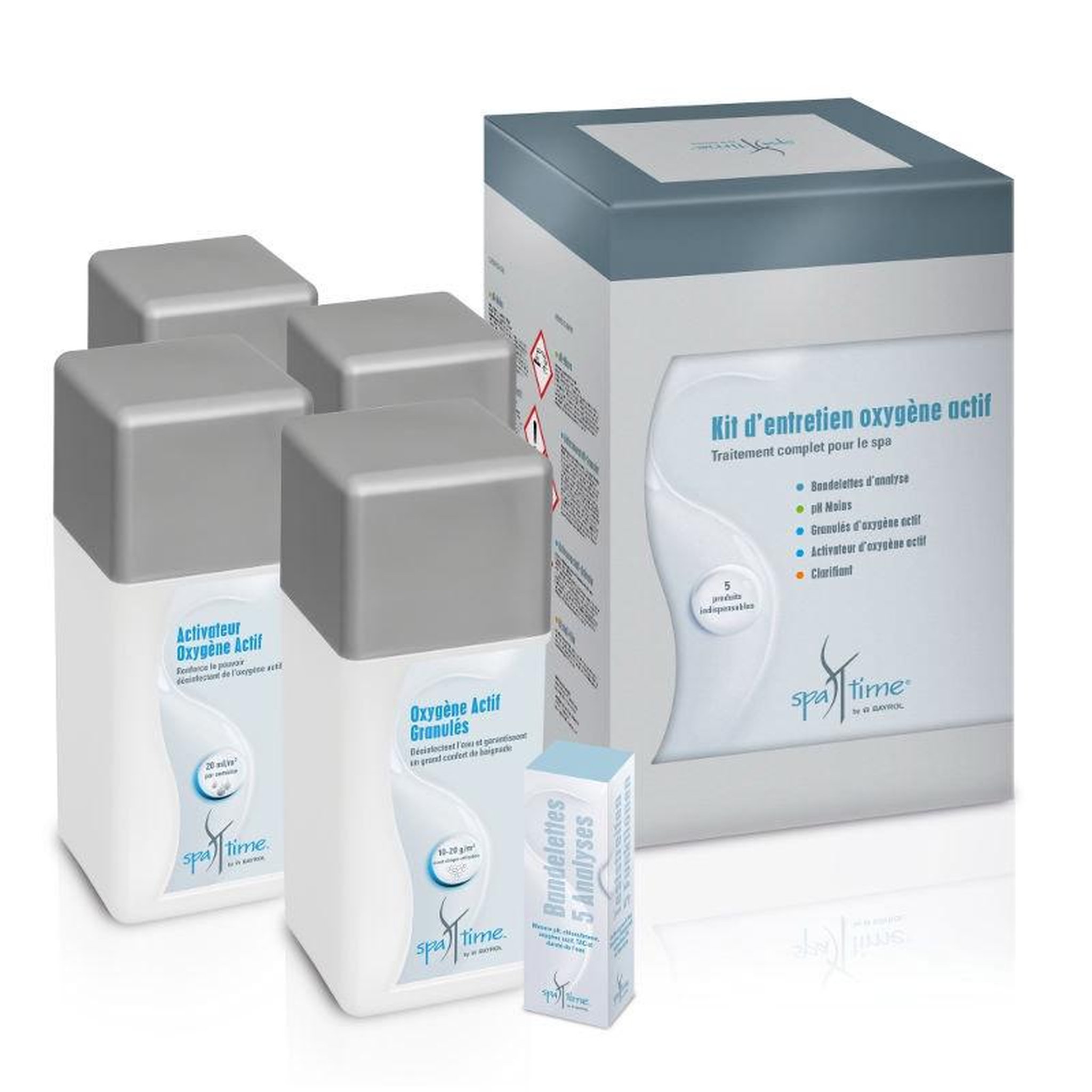 Bayrol Kit complet de produits pour le traitement à l'oxygene actif - KIT SPA OXYGENE ACTIF