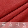 Voir la diapositive 5 : VIDAXL Voile d'ombrage 160 g/m^2 Rouge 3/4x3 m PEHD