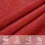 Voir la diapositive 5 : VIDAXL Voile d'ombrage 160 g/m^2 Rouge 3/4x3 m PEHD