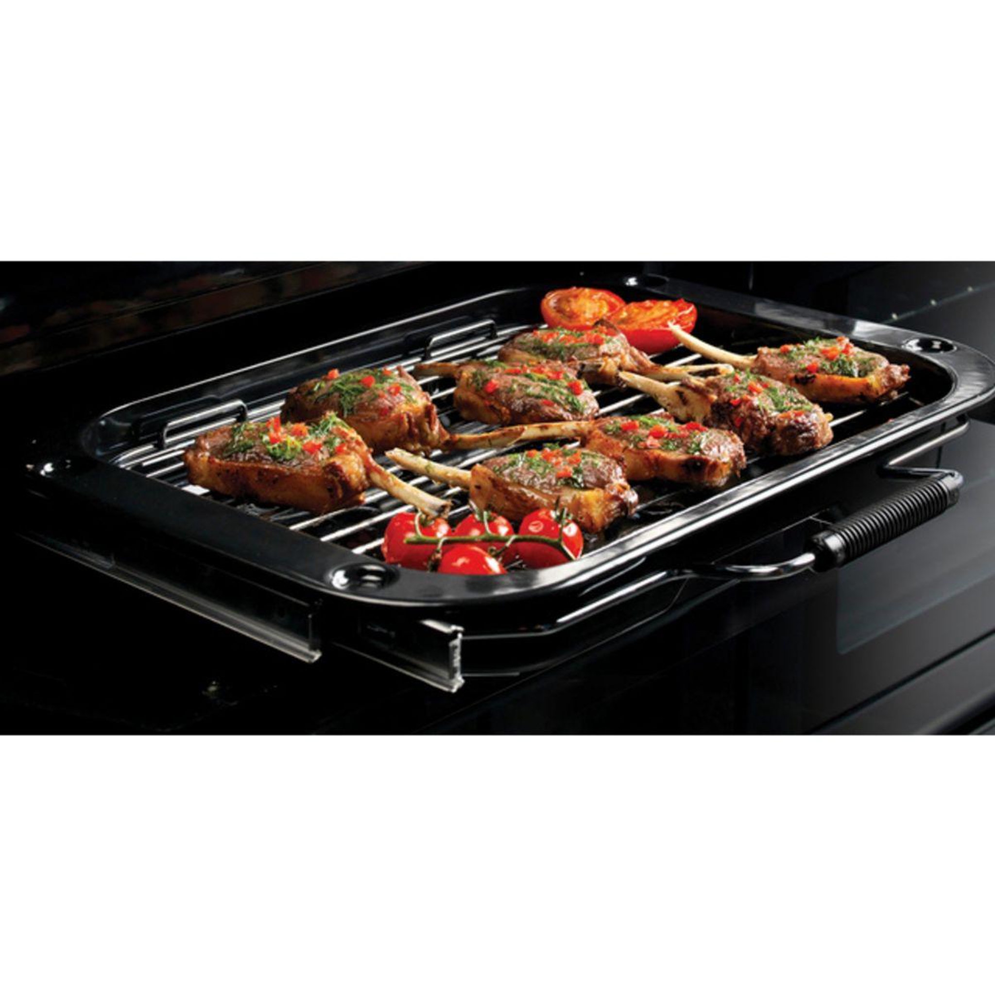 Voir la diapositive 3 : Falcon Piano de cuisson mixte delux110 mixt noir laiton