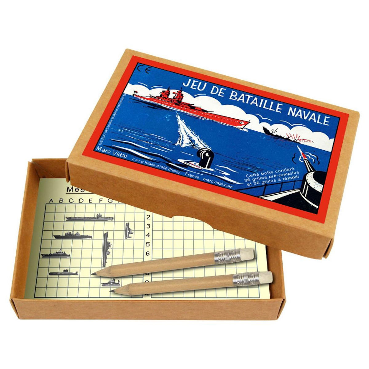 MARC VIDAL Jeu de la bataille navale de poche