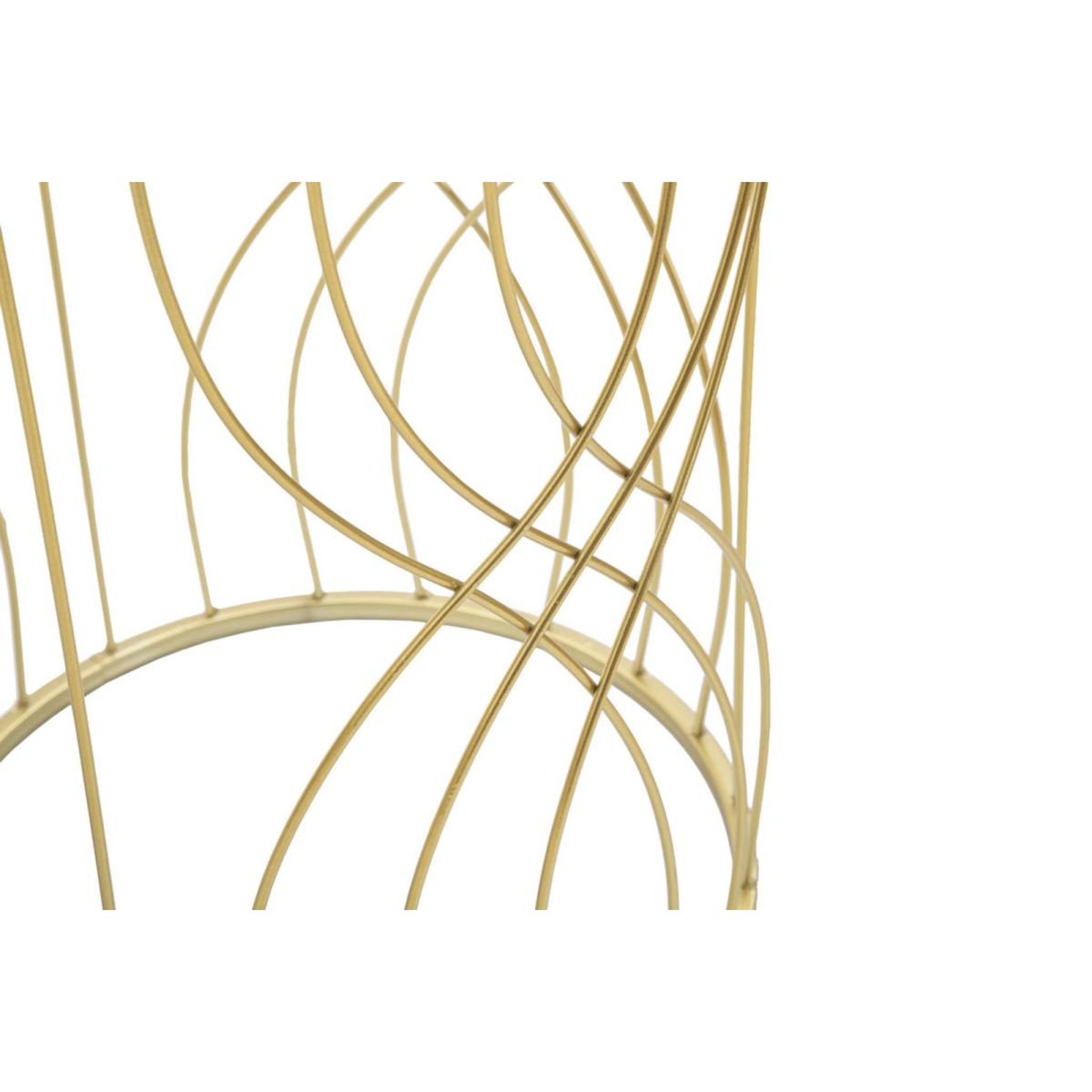 Voir la diapositive 3 : Paris Prix Lot de 2 tables d'appoint  lignes  55cm or