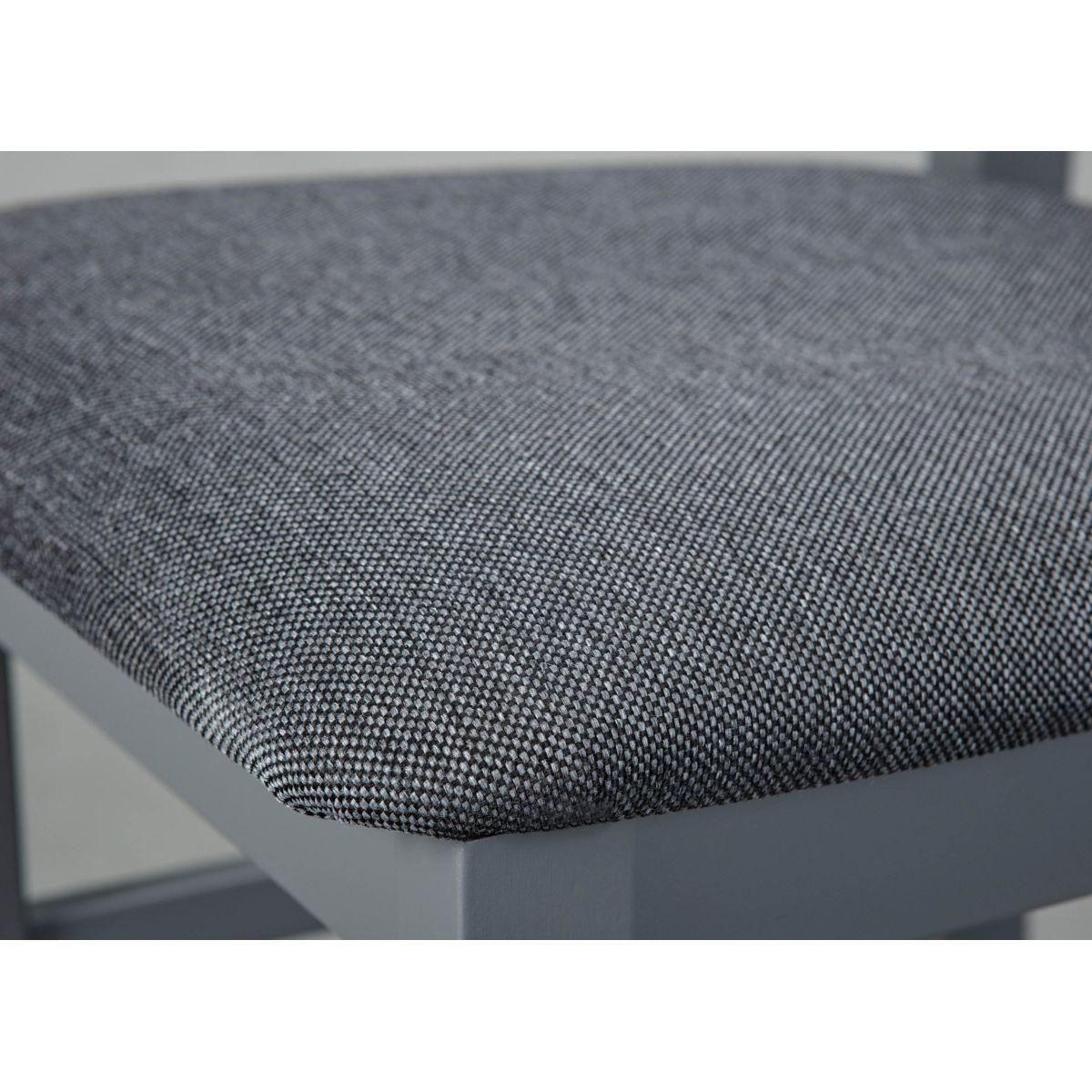 Lot de 2 chaises bois massif assise rembourée LUNA